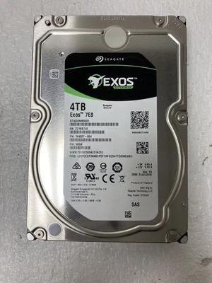EXOS Seagate ST4000NM0025 Exos 7E8 4TB 3.5'' SAS Hard Drive P/N: 1V4207-004 - Image 1 of 2