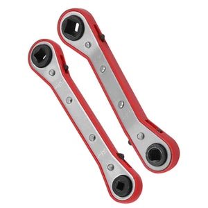 Double Headed Square Ratchet Wrench Household Disassembly  Air Conditioning - Picture 1 of 17