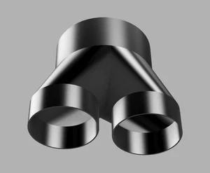 8 Zoll auf 6 Zoll Kanal Splitter Reduzierstück Verbinder Grow Zelt Belüftungsschlauch - Bild 1 von 6