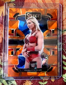 2024 Charlotte Flair Panini Select WWE Orange Ice Parallel Base card 66 - Picture 1 of 2