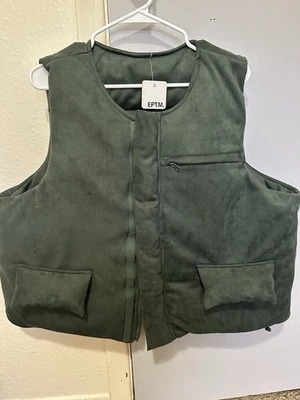EPTM SUEDE BUBBLE VEST - HUNTER GREEN Size LARGE - Image 1 of 4
