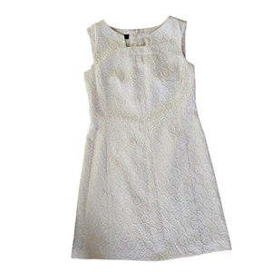 Nine West Damen Kleid Gr. 4 weiß ärmellos Reißverschluss gefüttert - Bild 1 von 22