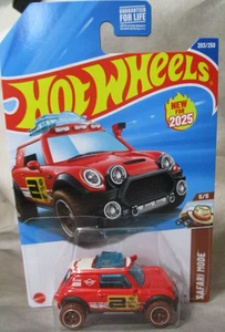 Hot Wheels Safari Mode Lil Roar Mini Cooper Off Road Racer  1:64 Scale Diecast - Picture 1 of 4
