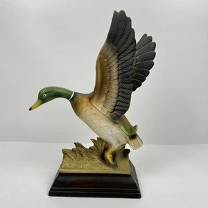 Flug der Stockente Figur 9 Zoll - Wildtiere Vogel Statue Hütte Lodge Dekor - Bild 1 von 12