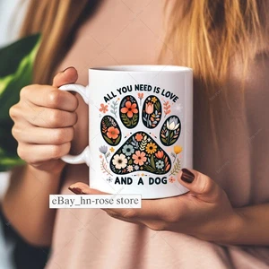 Lindo regalo para dueños de mascotas y mamás de perros con estampado floral de patas amantes de perros - Imagen 1 de 6