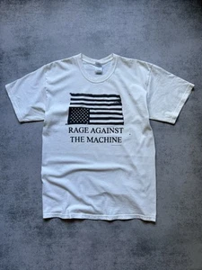 MAGLIETTA VINTAGE Y2K RAGE AGAINST THE MACHINE RATM FLAG ROCK BAND UOMO TAGLIA L TOOL - Foto 1 di 12