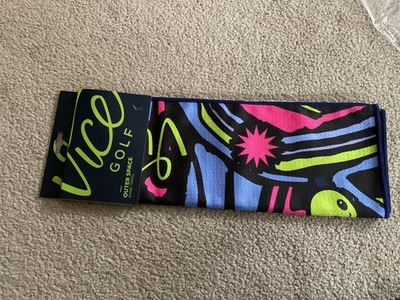 Vice Golf Shine Outer Space Golf Towel 28” X 16” Brand New - Image 1 of 4