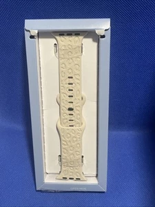 Leopard Monotone Animal Print Silicone Watch Band Strap for Apple Watch 45mm - Photo 1 sur 1