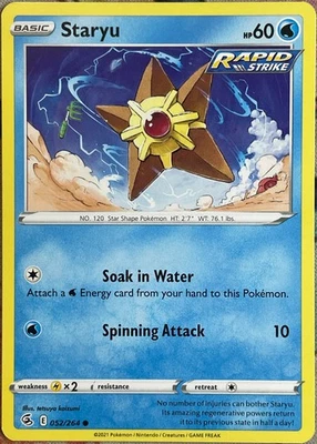 Staryu - 052/264 - Fusion Strike Pokemon 2021 - Image 1 of 2
