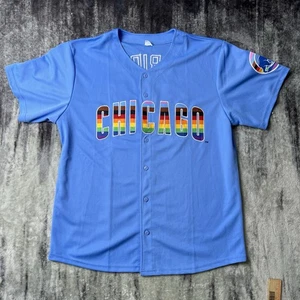 Chicago Cubs Pride Trikot Baseball #24 hellblau Erwachsene XL SGA - Bild 1 von 7