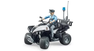 Police Quad Bike + Figure Male Policeman Bruder Toy Car Model 1/16 1:16 - Picture 1 of 5