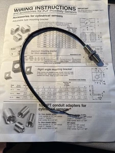 PEPPERL & FUCHS NJ2-12GM40-E / NJ212GM40E (USED) 13" - Picture 1 of 2