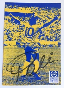 Pele signiert Brasil Pepsi Karte Original Unterschrift Signatur Autogramm signed - Bild 1 von 5