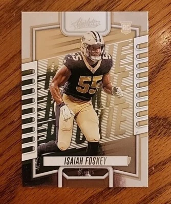 2023 Panini Absolute Football Base Rookie #166  Isaiah Foskey New Orleans Saints - Image 1 of 2
