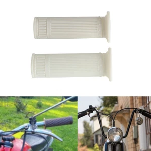 White Hand Grips Cover Protector For 25MM/28MM Handlebar Harley Street Bob Honda - Picture 1 of 7