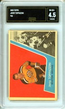 1963 Topps Jerry Toppazzini #18 Graded Hockey Card GMA 4.5