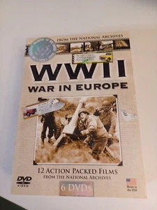 WWII War in Europe (6) DVDS 12 Action Packed Films from the National Archives - Picture 1 of 8