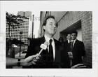 1986 Press Photo Texaco lawyer David Boies arrives for hearing in Texas