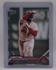 MASATAKA YOSHIDA Rookie Card 1st Triple 2023 Topps Now #303, PR: 1839 Red Sox 📈