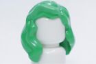New Lego® Bright Green Female Minifigure Hair - Part Over Right Shoulder 60319