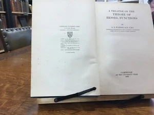 1922 A Treatise on the Theory of Bessel Functions G. N. Watson Mathematics - Picture 1 of 7