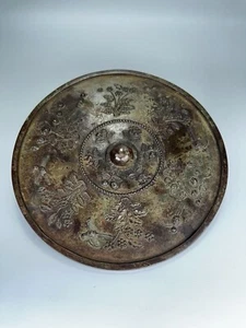 Antiguo espejo chino de bronce de la dinastía Tang arcaico 618-907 dC aves flores - Imagen 1 de 16