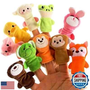 Sealive 10-PCS Finger Puppets for Toddlers Story Time - Soft Velvet Forest An - Picture 1 of 5