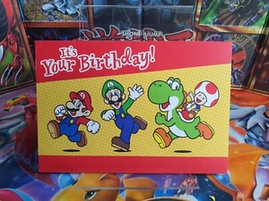 Nintendo Birthday Card - Super Mario Luigi Yoshi Toad - Sentimental Studios - Picture 1 of 4