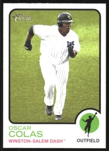 2022 Topps Heritage Minors #210 Oscar Colas SP - Picture 1 of 2
