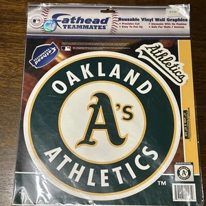 Oakland Athletics 11” X 11” Fathead Teammates Logo Vinyl Wall Graphic - Picture 1 of 4