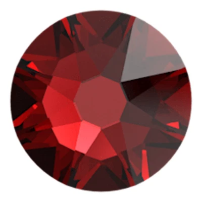 SIAM Rojo 7ss 2mm 2058 IHC Cristal Austriaco Estrás Plano 144 piezas Bling Foto 1 de 4