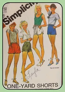 Pantalones Cortos Misses Patrón 4 Estilos Simplicity 5511 RARO De Colección 1982 TALLA 8 - Imagen 1 de 4