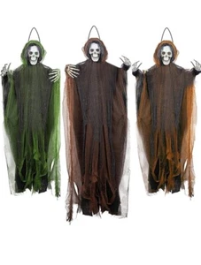 FUNPENY 3 Pack Hanging Ghost Outdoor Halloween Decorations, One Skeleton - Picture 1 of 4