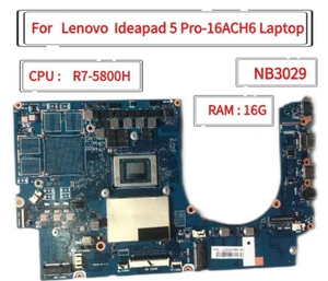 Placa madre para computadora portátil Lenovo ideapad 5 Pro-16ACH6 con CPU R7-5800H UMA RAM 16G - Imagen 1 de 5