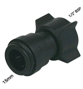 Female BSP to Push Fit Tap Connector 1/2" BSP x 15mm Pushfit DMFit ASUC1507M - Picture 1 of 1