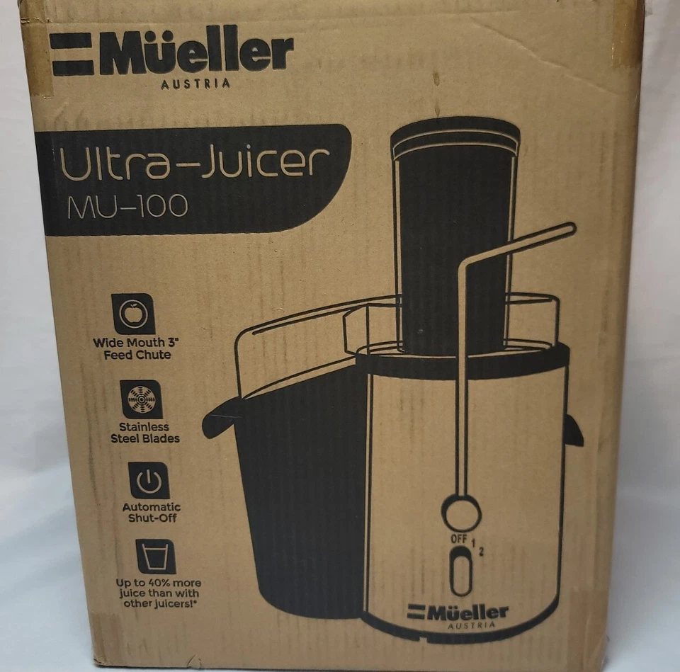 Mueller MU-100 Wide Mouth Ultra Juicer Extractor  Auto Shut Off