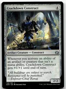 MTG Crackdown Construct Aether Revolt 148/184 Regular Uncommon - Picture 1 of 1