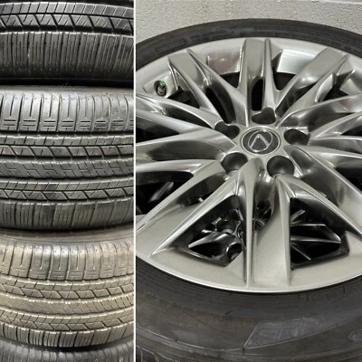 2020 LEXUS LS500 EXECUTIVE 19" HYPER WHEELS & 100% TREAD OEM FACTORY TIRES +TPMS - Image 1 of 4