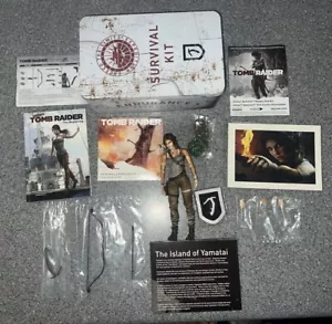 Tomb Raider Edición Coleccionista Kit de Supervivencia Figura, Insertos y Lata SIN JUEGO - Imagen 1 de 12