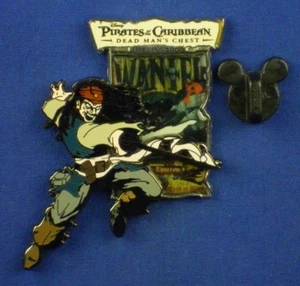Jack Sparrow Pirates POTC Dead Man's Chest Countdown #4 LE OC Pin # 46933 - Picture 1 of 6