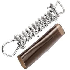 Wood Grip Swimming Pool Cover Stainless Steel Spring with Stopper D Ring  - Picture 1 of 5