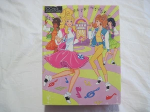 Barbie Jigsaw Puzzle 100 Pieces "Jukebox Dancing" 1989 Golden New Sealed Vintage - Picture 1 of 13