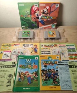Mario Tennis 64 + Mario Golf 64 NINTENDO 64 N64 NTSC-J Japanese Import - Picture 1 of 13