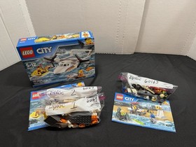 LEGO City LOT 60164 Sea Rescue Plane 60163 Coast Guard Starter Set 100% COMPLETE