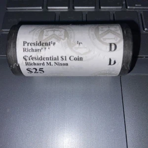 2016-D Richard M. Nixon Presidential $1 Coin, $25 Sealed Mint Roll - Picture 1 of 4