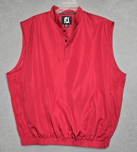 FootJoy FJ Golf Pullover 1/4 Snap Rendimiento Chaleco Para Hombre XL - Rojo - Ligero - Imagen 1 de 13