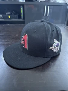 Arizona Diamondbacks Dbacks New Era 59fifty Hat Randy Johnson Retirement 7 1/4 - Picture 1 of 7