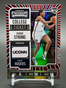 Panini Contenders UCONN NIL 2024-25 rojo, blanco, azul #28 Sarah Strong - Imagen 1 de 2