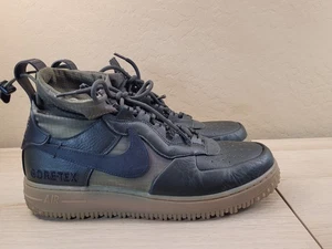 NIKE Air Force 1 Winter GoreTex Shoe Mens Army Green Sneaker Boot Mens 11 - Picture 1 of 10
