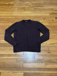 Maglione uomo Banana Republic taglia XS viola Supima cotone maglia pescatore girocollo - Foto 1 di 6